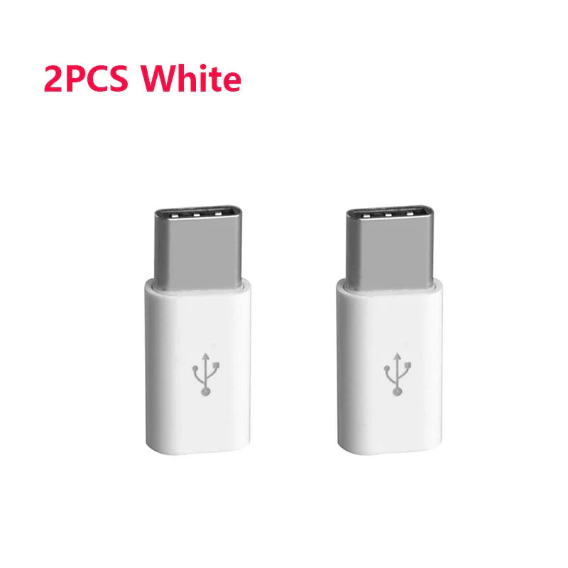 2pcs Micro USB Female To Type C Male Adapter for Xiaomi