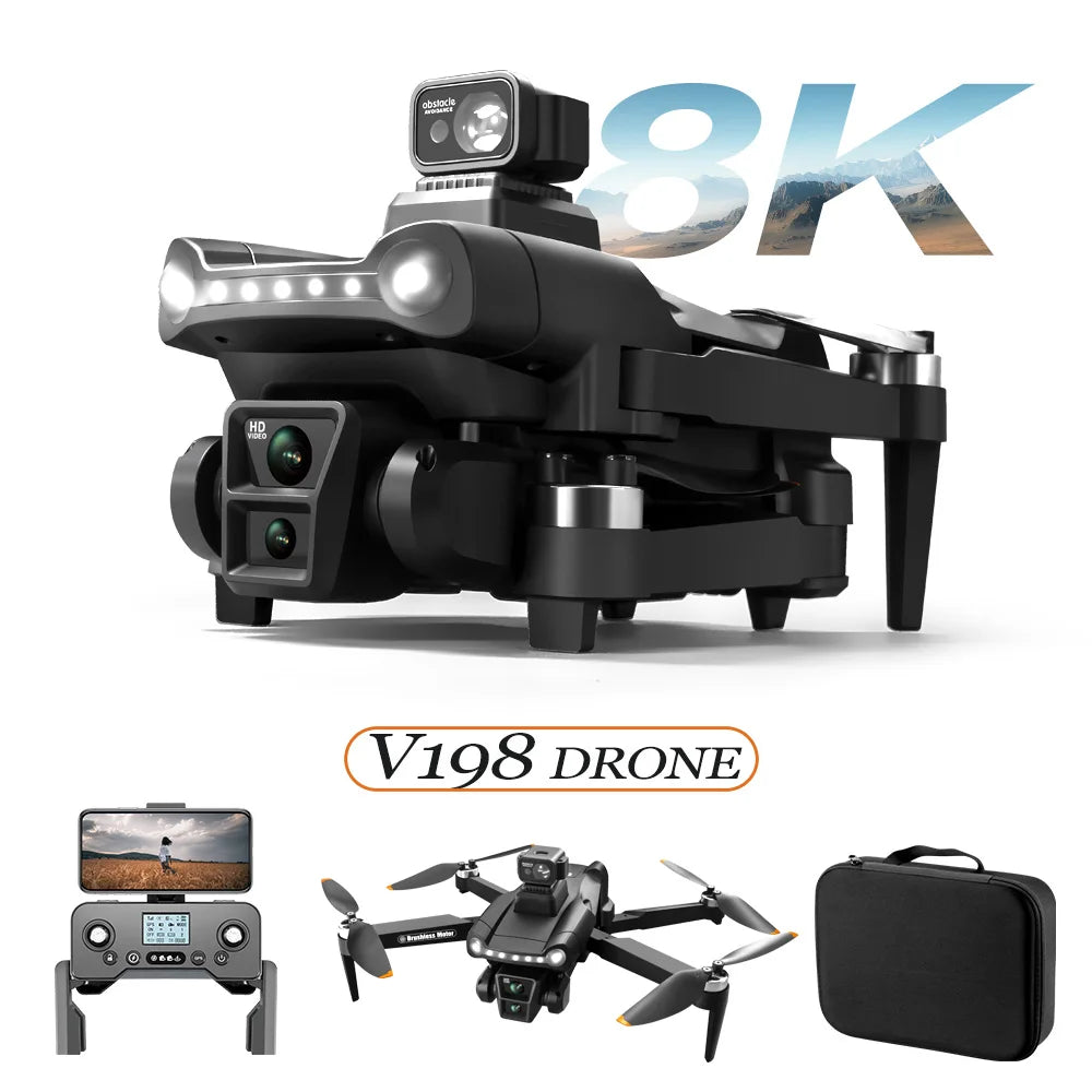 Xiaomi V198GPS Drone ESC 8K Professional HD Camera Brushless - Goshen Delightful Superstore