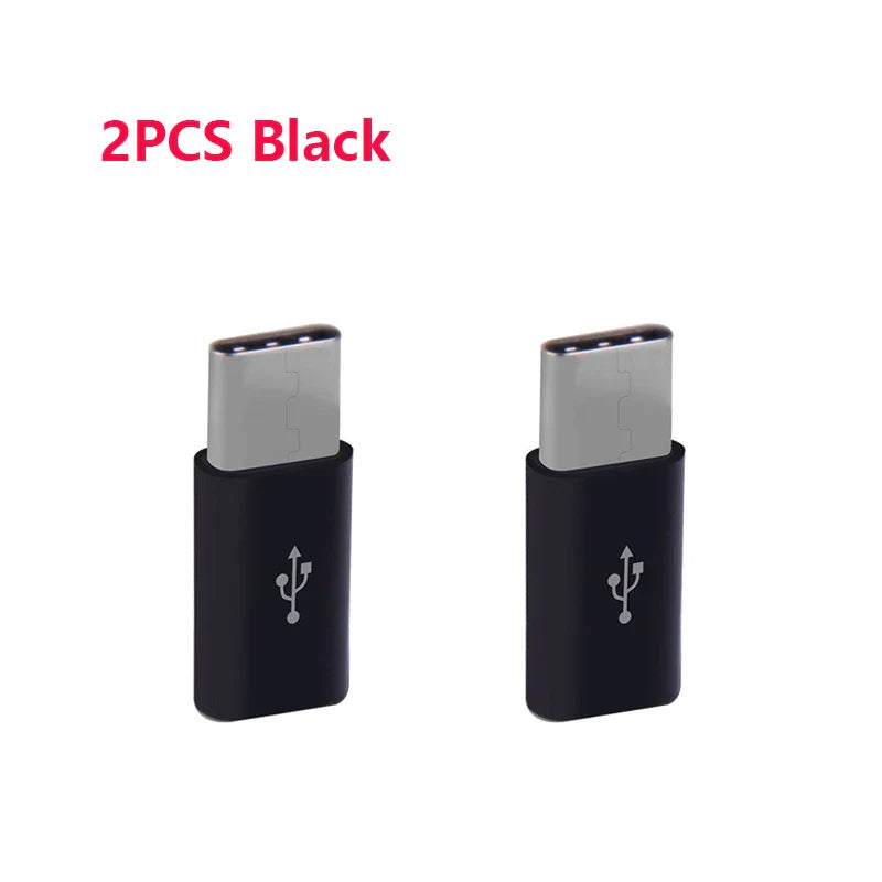 2pcs Micro USB Female To Type C Male Adapter for Xiaomi