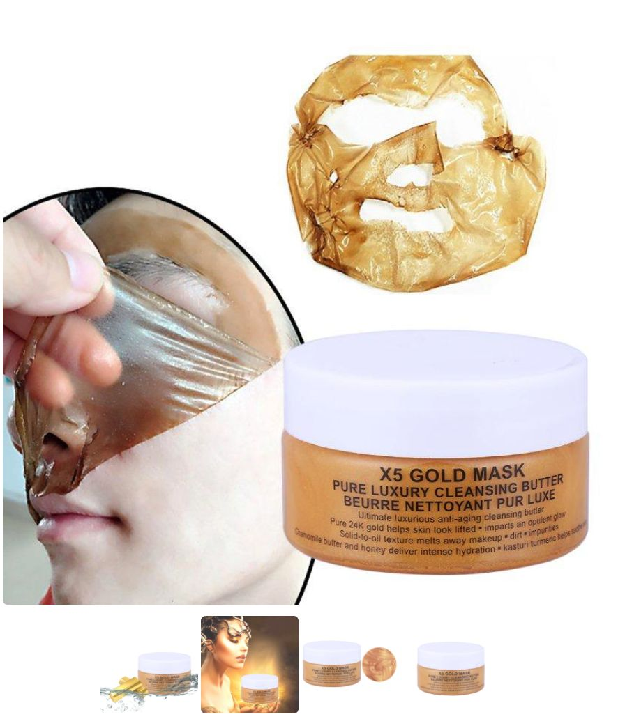 24K Gold Mask Collagen Face Mask - Goshen Delightful Superstore