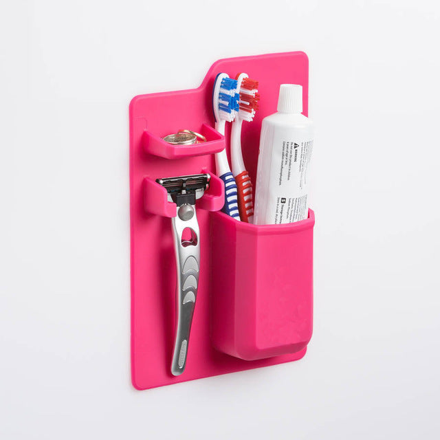 A Silicone Shower Organizer That Sticks To Your Wall - Goshen Delightful Superstore