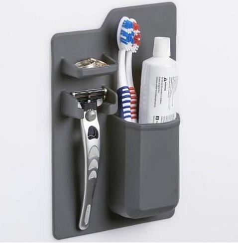 A Silicone Shower Organizer That Sticks To Your Wall - Goshen Delightful Superstore