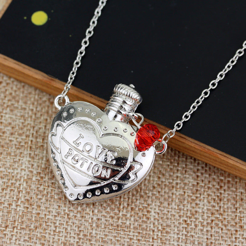 Fashion Necklace Love Poison Love Pill Bottle Pendant Valentines Day Gift - Goshen Delightful Superstore