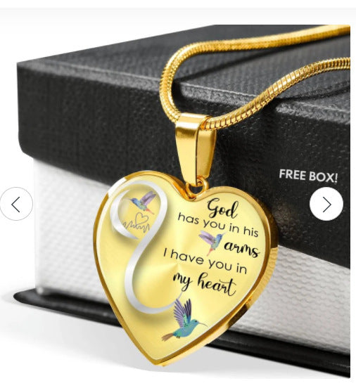 Daughter neck chain pendants Mother's Day Thanksgiving necklaces jewelry - Goshen Delightful Superstore