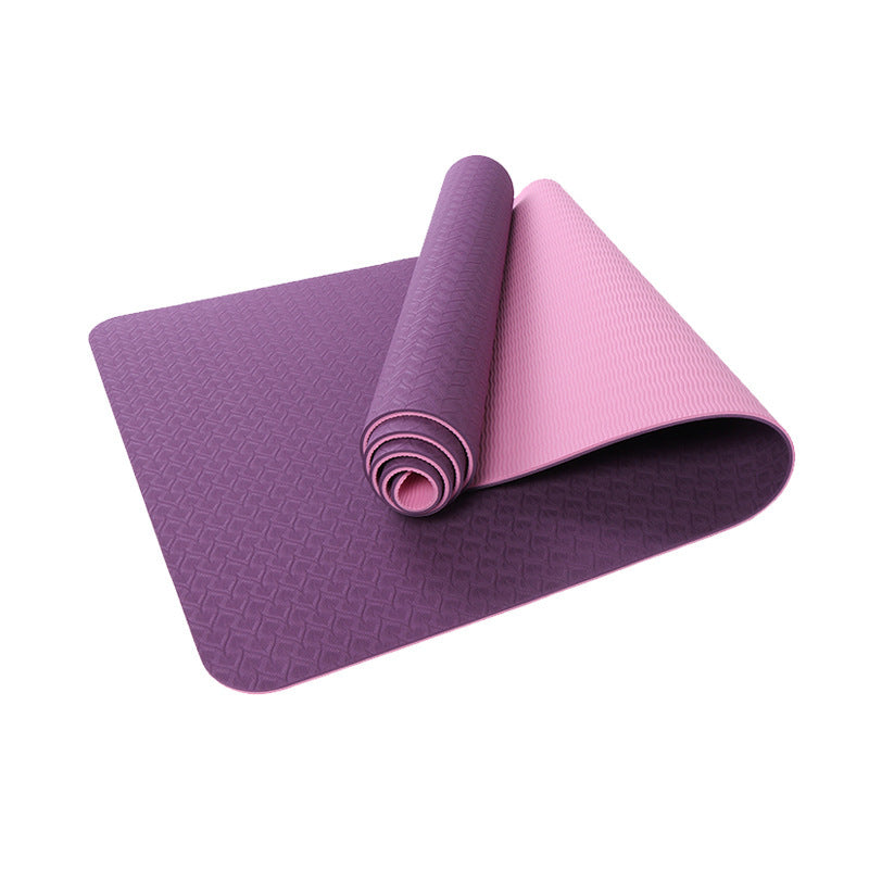 Yoga Mat Two-Color 6Mm Posture Line Yoga Mat Fitness Mat - Goshen Delightful Superstore