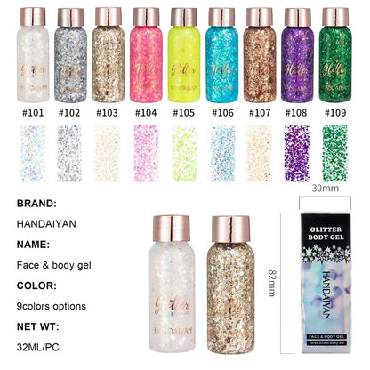 Eye Glitter Nail Hair Body Face Glitter - Goshen Delightful Superstore