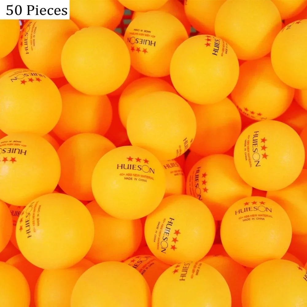 Huieson 30 50 100 English New Material Table Tennis Balls - Goshen Delightful Superstore