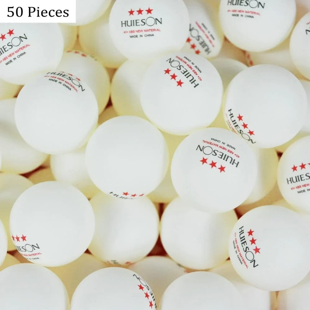 Huieson 30 50 100 English New Material Table Tennis Balls - Goshen Delightful Superstore
