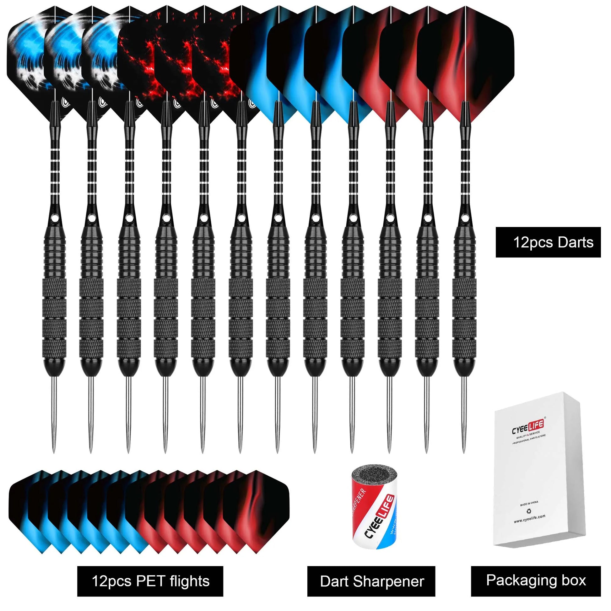CyeeLife 6/12PCS 24G hard dart steel needle - Goshen Delightful Superstore